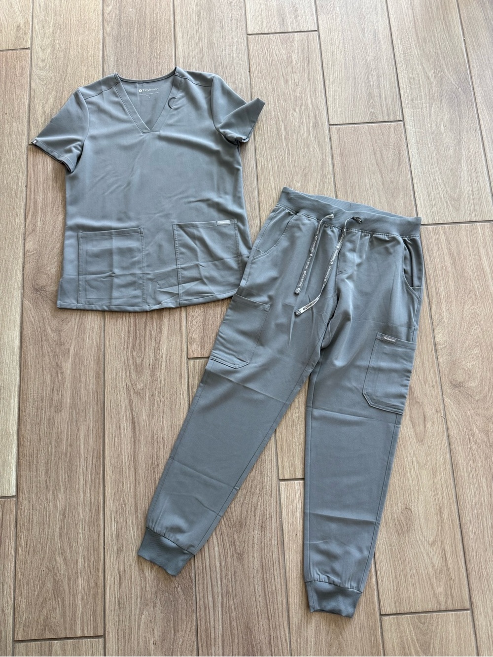 Grey Women's Scrub Set